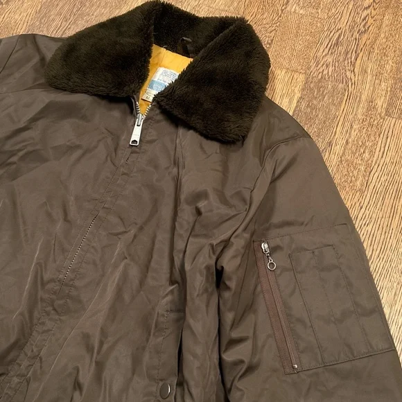 Vintage 70s Sears Work Leisure Made in Japan Aviator Nylon Jacket Mens Medium - Picture 4 of 11